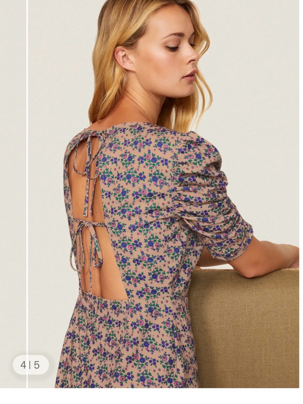Louna Floral Puff Sleeve Dress
